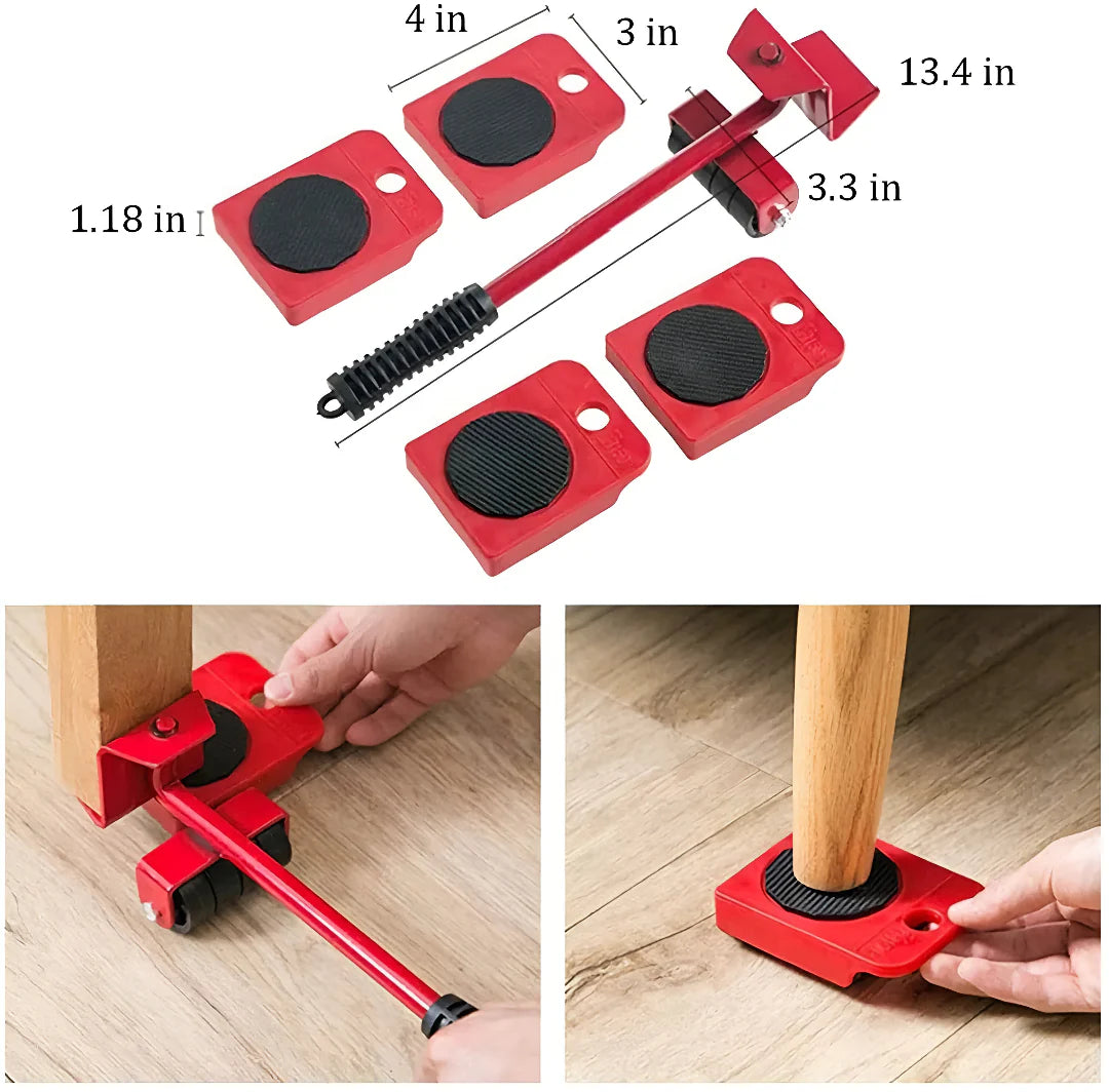 Heavy Furniture Lifter Tool with Sliders for Easy and Safe Shifting
