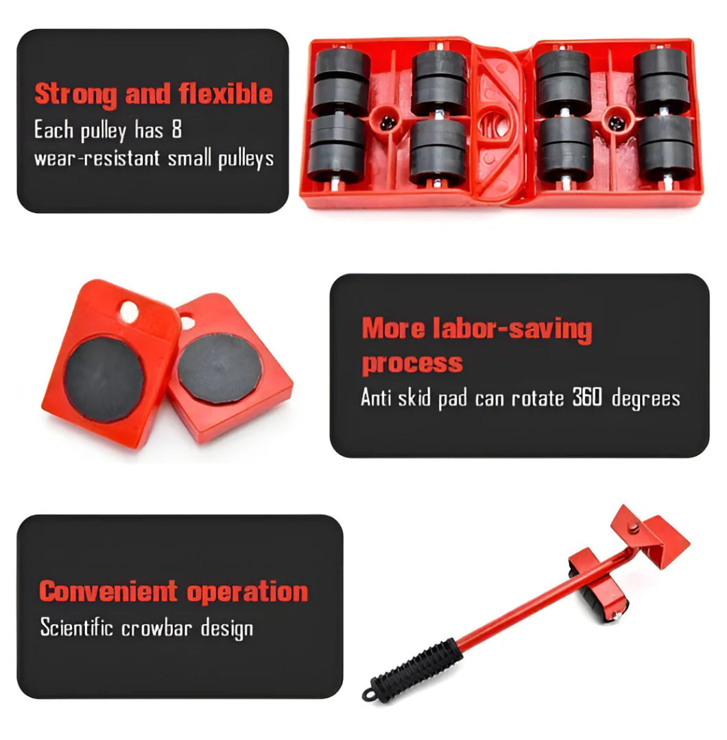 Heavy Furniture Lifter Tool with Sliders for Easy and Safe Shifting