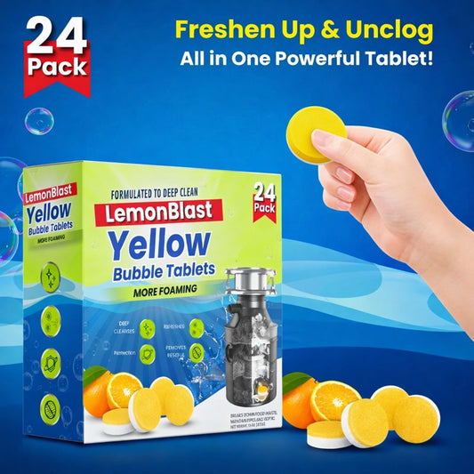LemonBlast Yellow Bubble Tablets (24pc)
